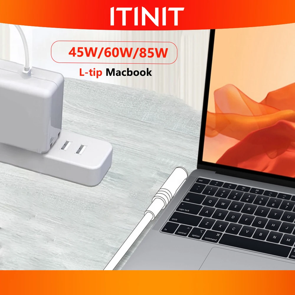 

ITINIT C5 Charger for Macbook Pro Air Adapter mag 1 mag 2 45W 60W 85W A1278 A1286 A1465 A1466 A1425 A1502 A1398 USB-C Cable
