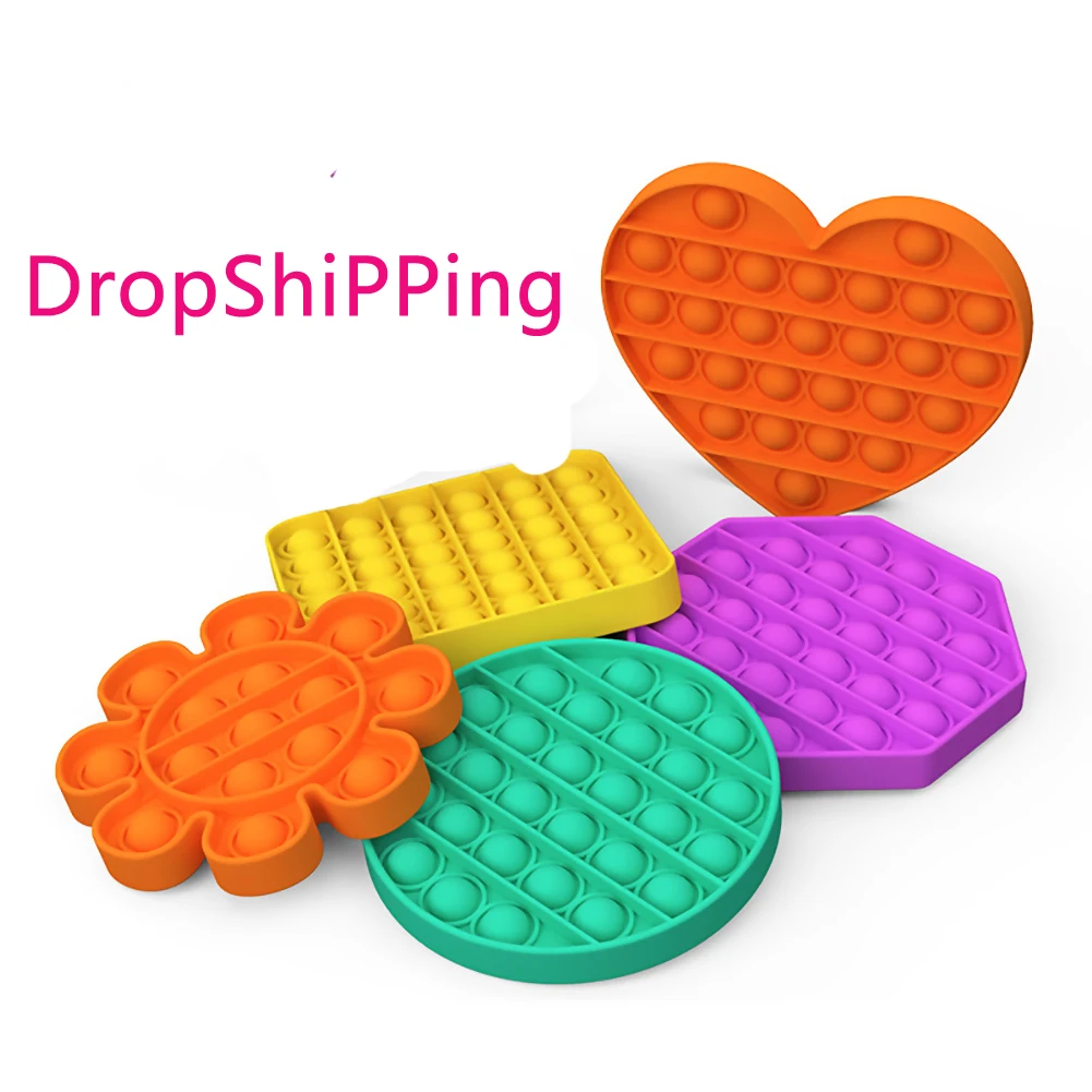 

Toys Rainbow Color Push Bubble Stress Relief Toys For Adult Children Sensory Toys For Alleviating Special Needs Of Autism POP
