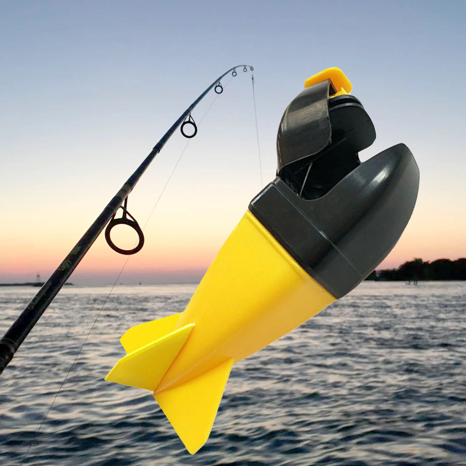 Fishing Accessories Yellow Rocket Spod Bomb Feeder Bait Container Carp Precision Fixed Cast Рыболовные аксессуары | Спорт и