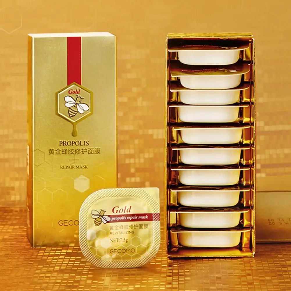 

1 шт./10 шт., увлажняющая маска для лица с прополисом