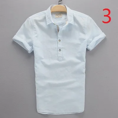 

Summer new men's casual linen shirt men's white hooded shirt men's thin short-sleeved cotton linen shirt