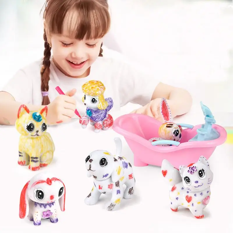 

Игровой набор Crayola для граффити, детская моющаяся ручка для рисования с камнями, в ванну, подарок для девочек
