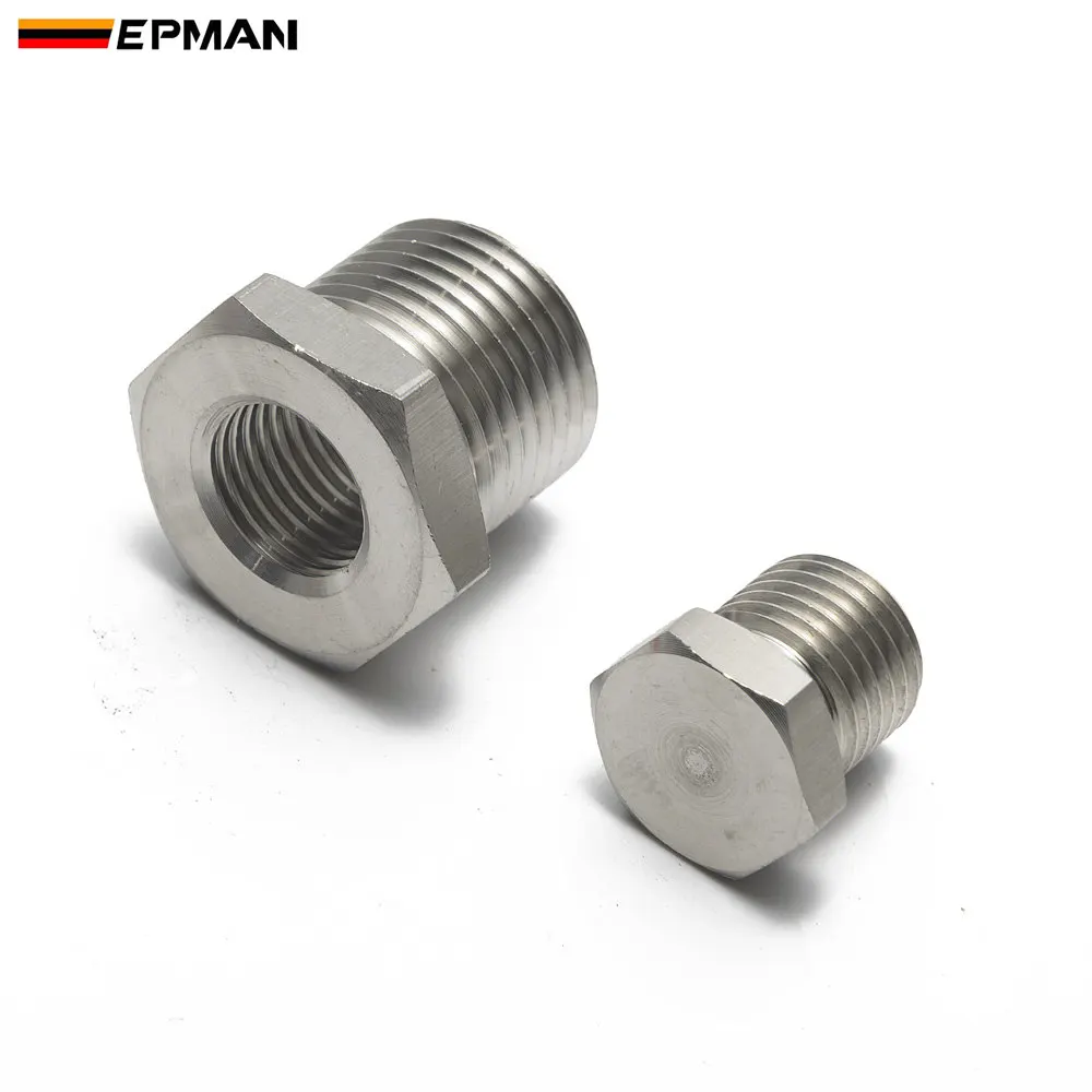 EPMAN Racing O2 Bung & Plug редуктор адаптер и комплект штекеров M18 x 1 50 до M12 25 выхлопные трубы