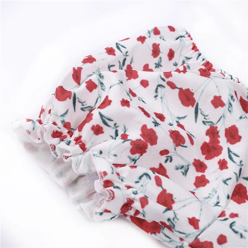 

Women Boho Floral Off Shoulder Bodycon Short Sleeve Dress Summer Beach Party Short Mini Slim Dress Sundress