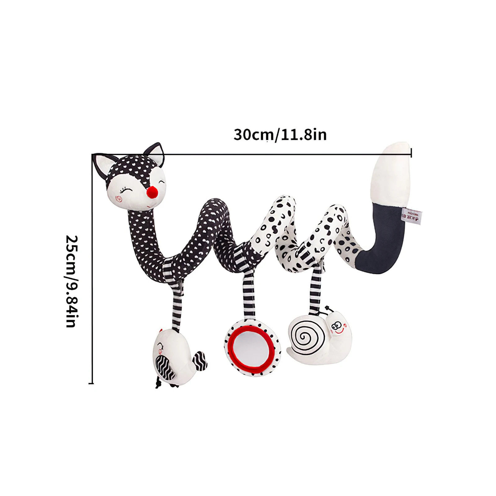 

Educational Toddler Toys Baby Plush Animal Rattle Mobile Infant Stroller Bed Crib Spiral Hanging Toys For Baby Toys 0-12 Months