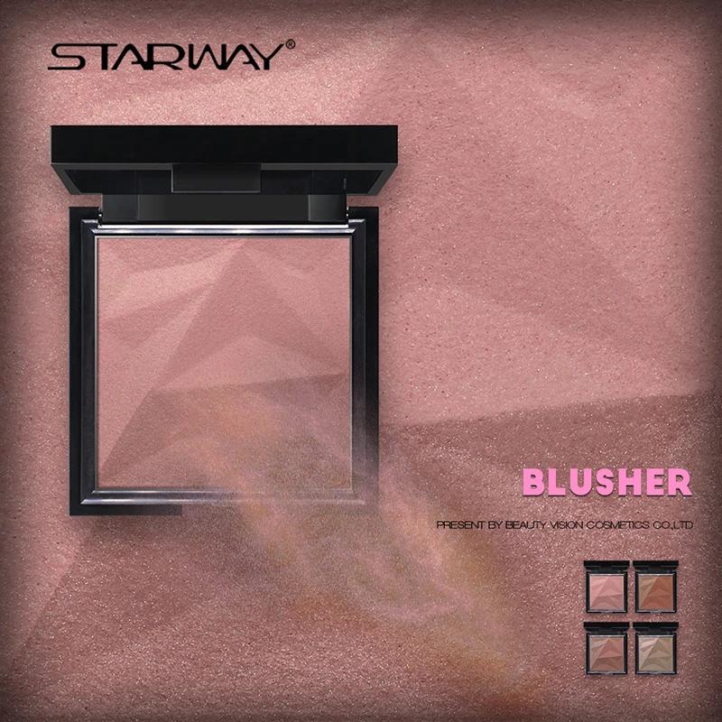 STARWAY 6 шт./кор. Красота салон 3 в 1 многофункциональная Цвет Румяна лица Натуральный
