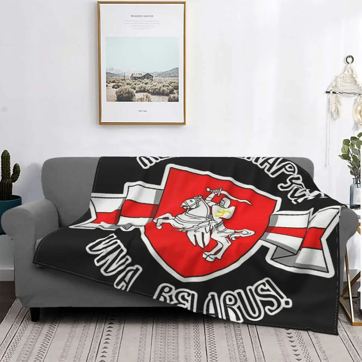 

Manta de bandera de demostración Pogonya de Bielorrusia, colcha de cama a cuadros, rojo y blanco, fundas de cama de invierno