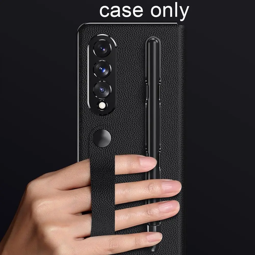 

Кожаный чехол-книжка с магнитной застежкой для Samsung Z Fold 3