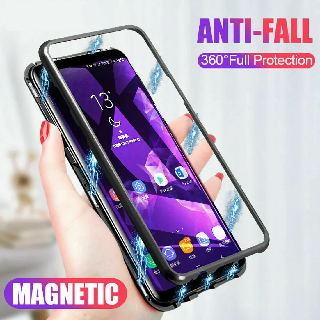 Роскошные 360 магнитные поглощающие телефонные чехлы для Red mi Note 7 6 5 Pro 6A Pocophone F1 Mi 8