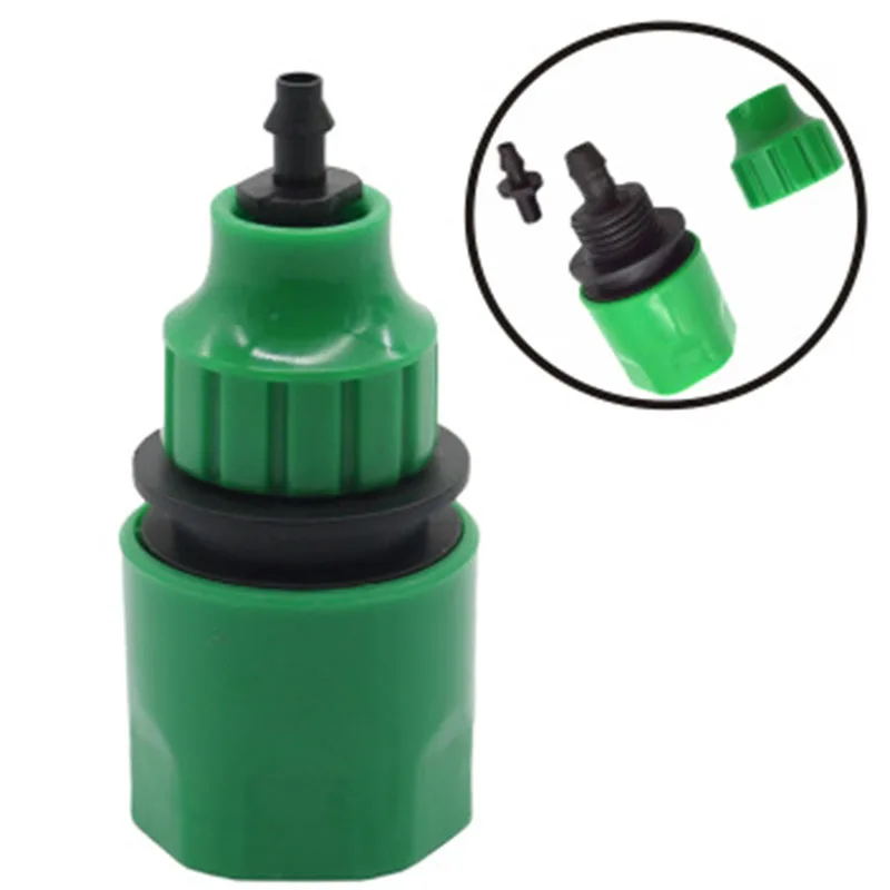 

50Sets Fast Coupling Adapter with 4/7mm Hose Connector Drip Tape for Garden Irrigation Plastic Quick Connector Kits