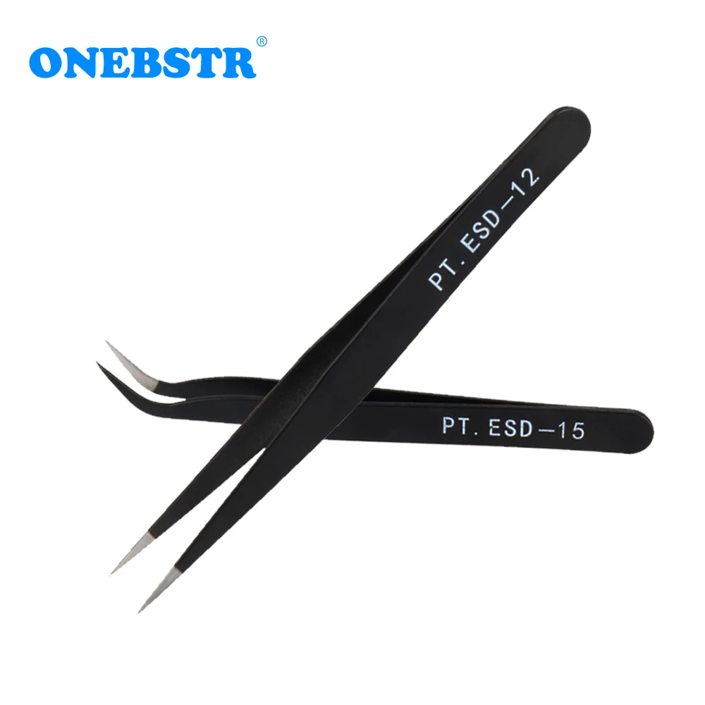 Антистатические маленькие пинцеты из нержавеющей стали прямые налокотники для