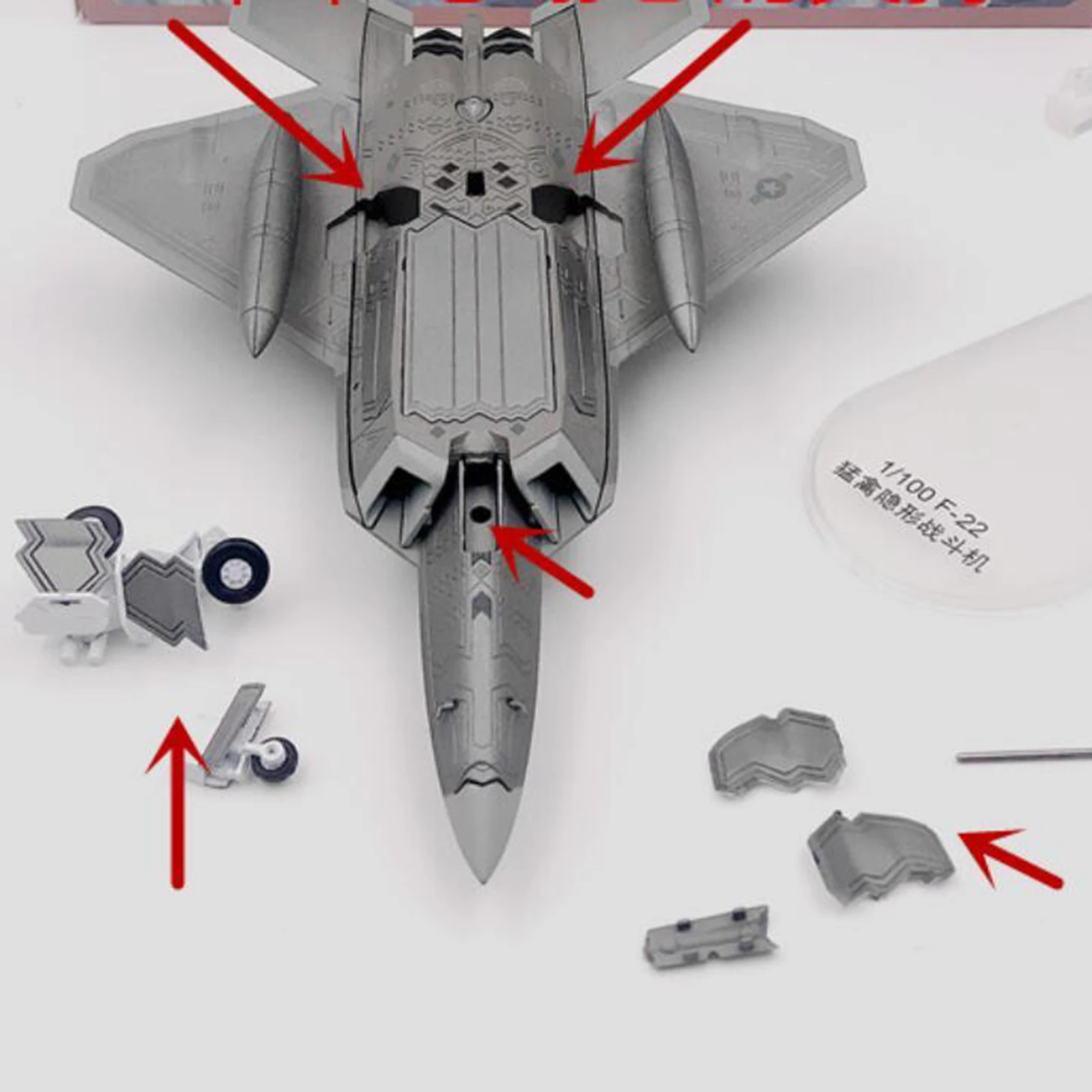 

Simulation 1:100 Scale Paper Fighter Plane Model Airplane Christmas Gift