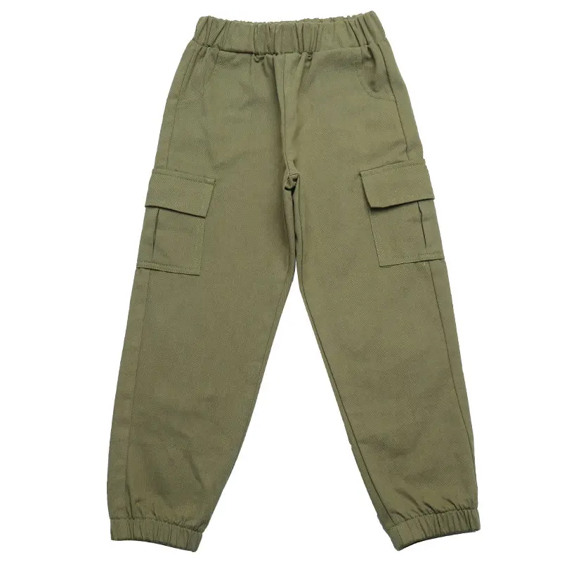 Детские брюки-карго для девочек спортивная одежда черные розовые армейские