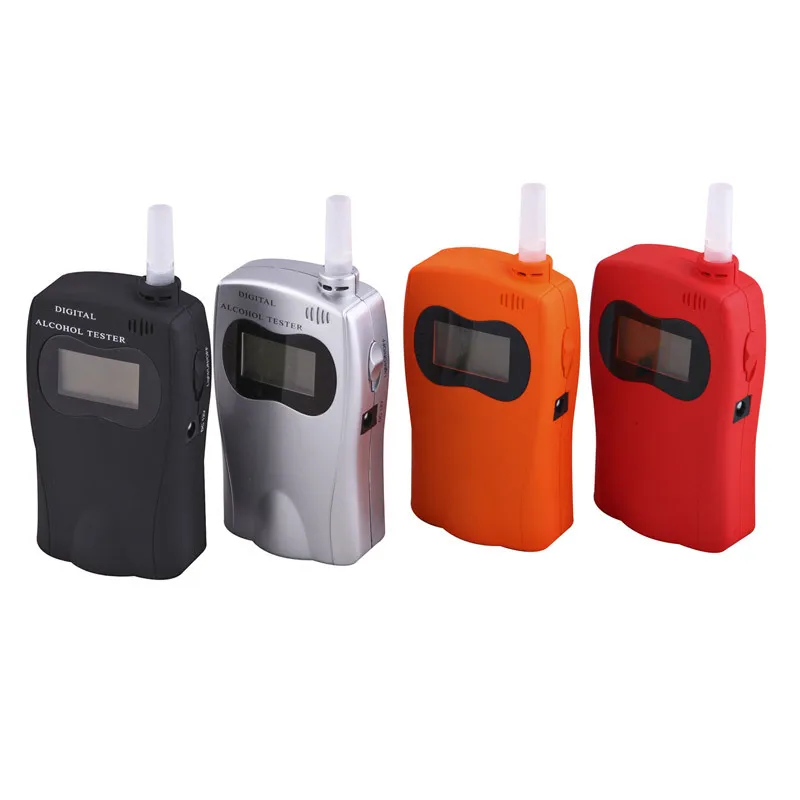 Digital Alcohol Tester Professional Police Breathalyzer LCD Display Analyzer Breath Detector Device With Mouthpieces USB Charger |