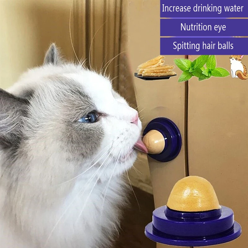 

1Pc Cat Catnip Snacks Catnip Healthy Candy Licking Energy Ball Kittens Cat Toys Pet Accessories