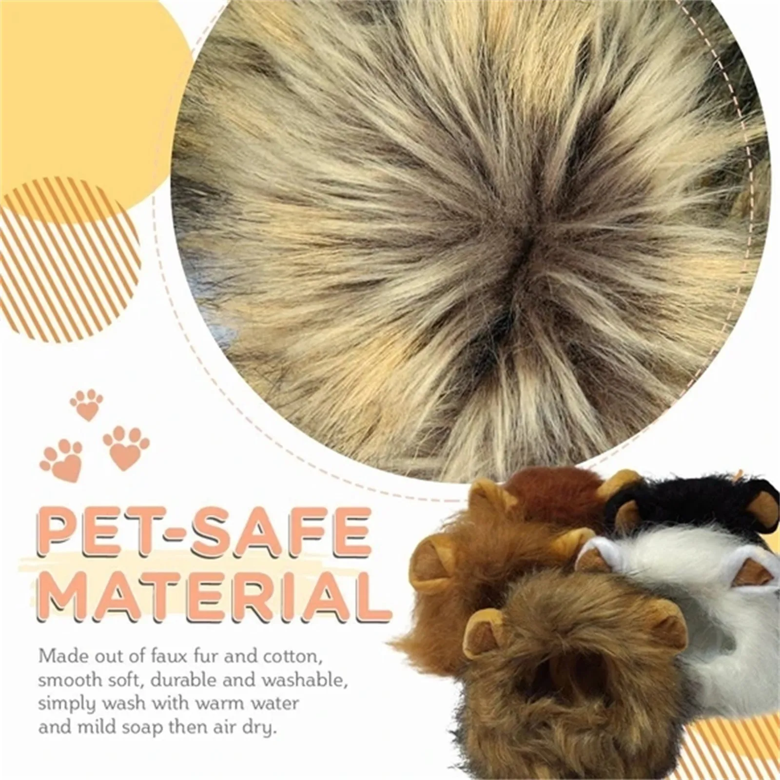 Забавные маленькие Искусственные парики для кошек и собак одежда Хэллоуина