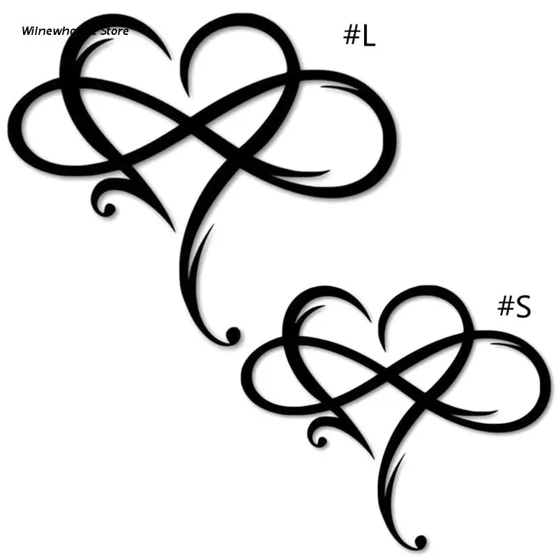 

F63A Metal Infinity Heart Sign Wall Pendant Art Love Wall Sign Metal Wall Decor