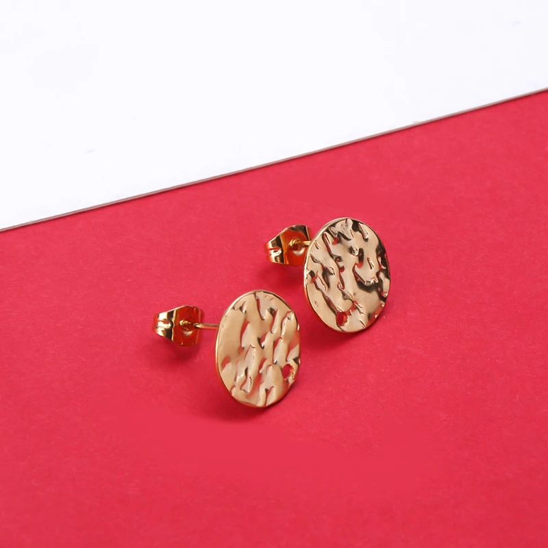 Серьги-гвоздики женские из нержавеющей стали диаметром 13/14 мм 6 шт./лот