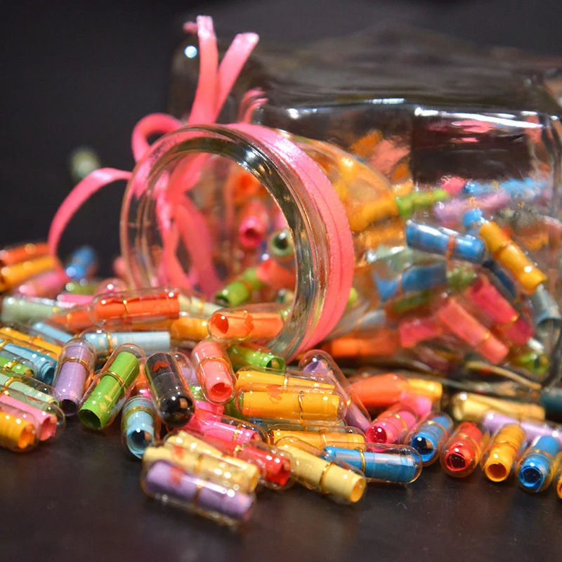

100PCS/lot Mini Message Capsule Party Favors Wedding Birthday Baby Shower Supplies Girlfriend Boyfriend Bridesmaid Gift