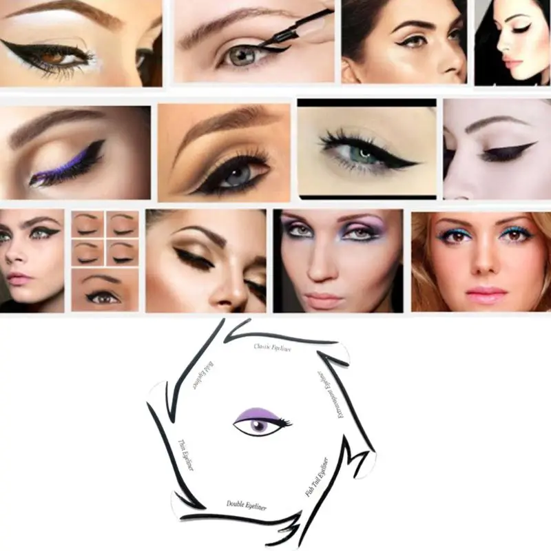 6 в 1 карандаш для глаз шаблон рисования карты модные косметические наборы
