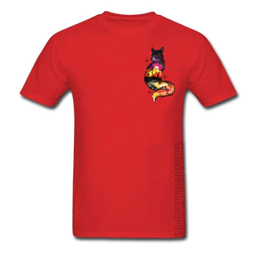 Красная простая Мужская футболка с круглым вырезом хлопковая одежда коротким