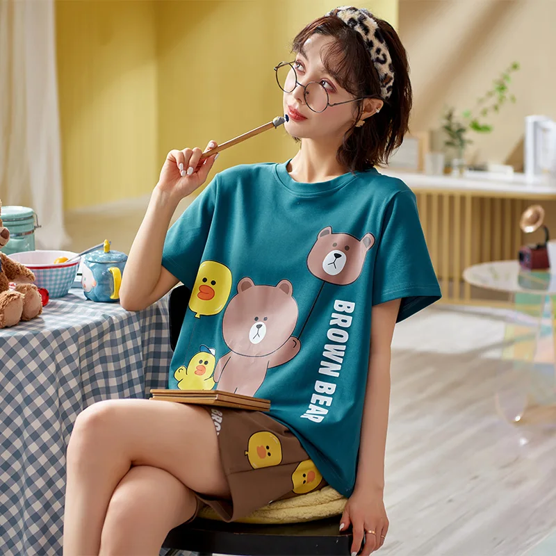 Японская мультяшная песня Новинка лета 2021 пижамные комплекты для пар пижама с