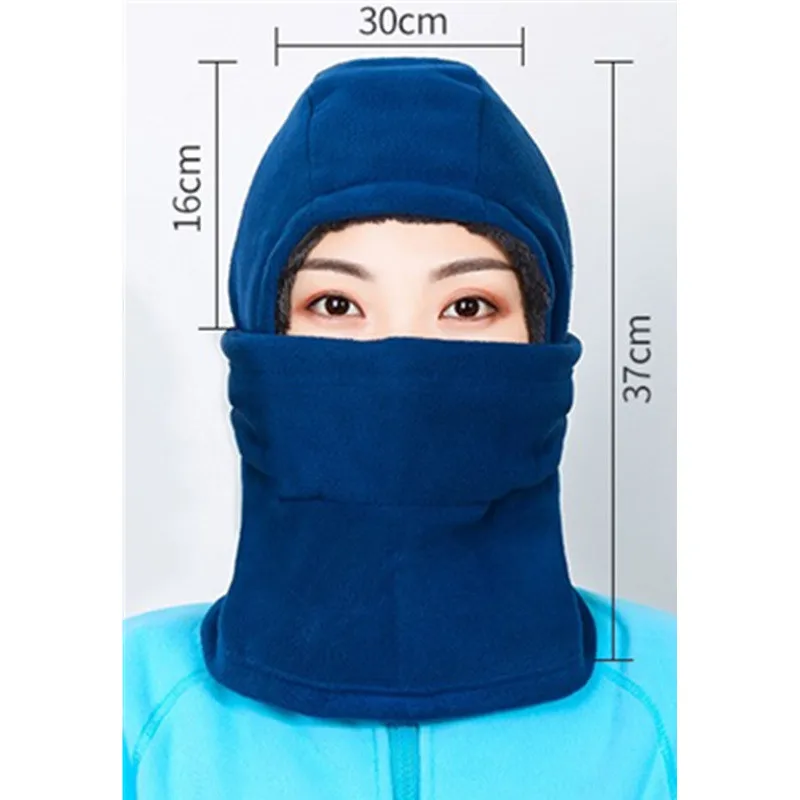 

Winter Windproof Cycling Caps Warm Fleece Neck Helmet Hat Outdoor Hiking Ski Bike Motorcycle Thermal Face Warmer