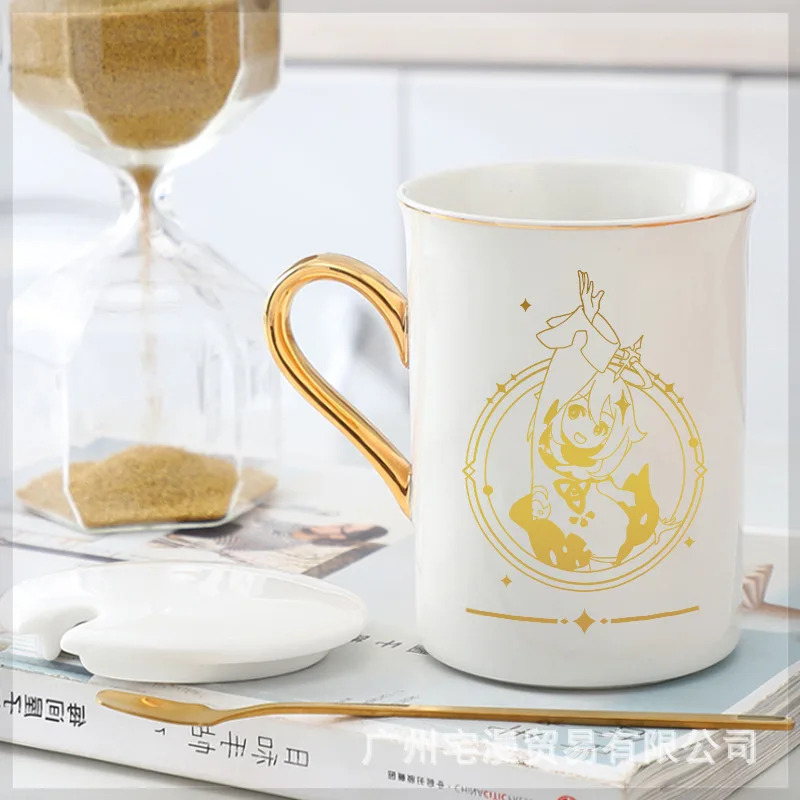 

1pcs Genshin Impact paimon mark cup Mug anime water cup ceramic cup