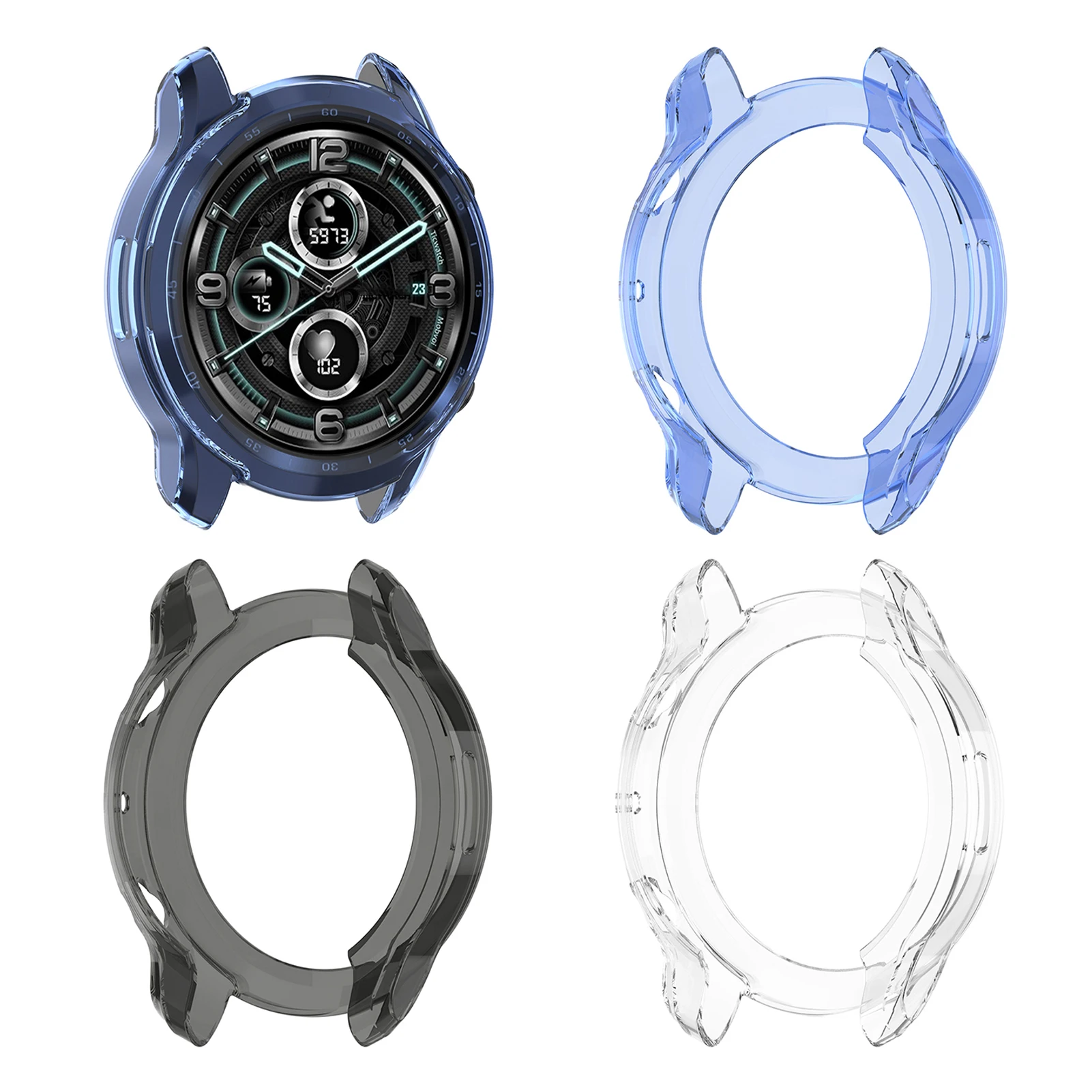 Смарт часы легкий мягкий защитный чехол для Ticwatch Pro 3 часов ТПУ бампер тонкий