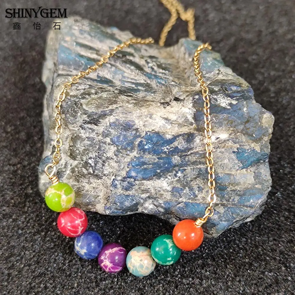 Блестящий Драгоценный Камень ручной работы позолоченный провод обернутый