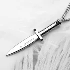 HNSP панк Кинжал Нож кулон ожерелье для мужчин