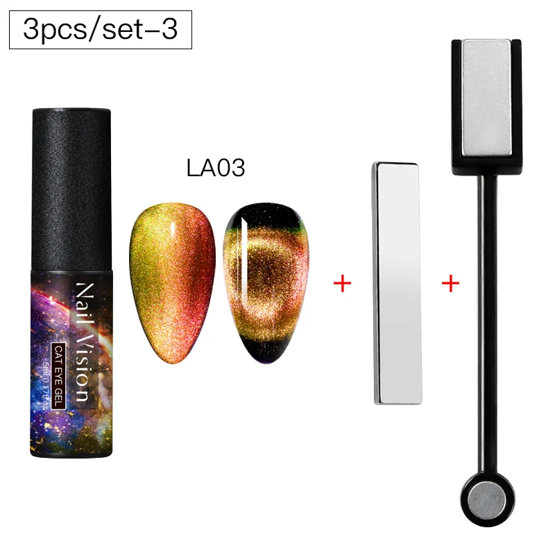 ZH08038 Nail Vision 9D Galaxy Cat Eye гель-Хамелеон Гель для ногтей длительный Galaxy Star эффект кошачьих глаз замачивается УФ/светодиодный - Цвет: ZH08038