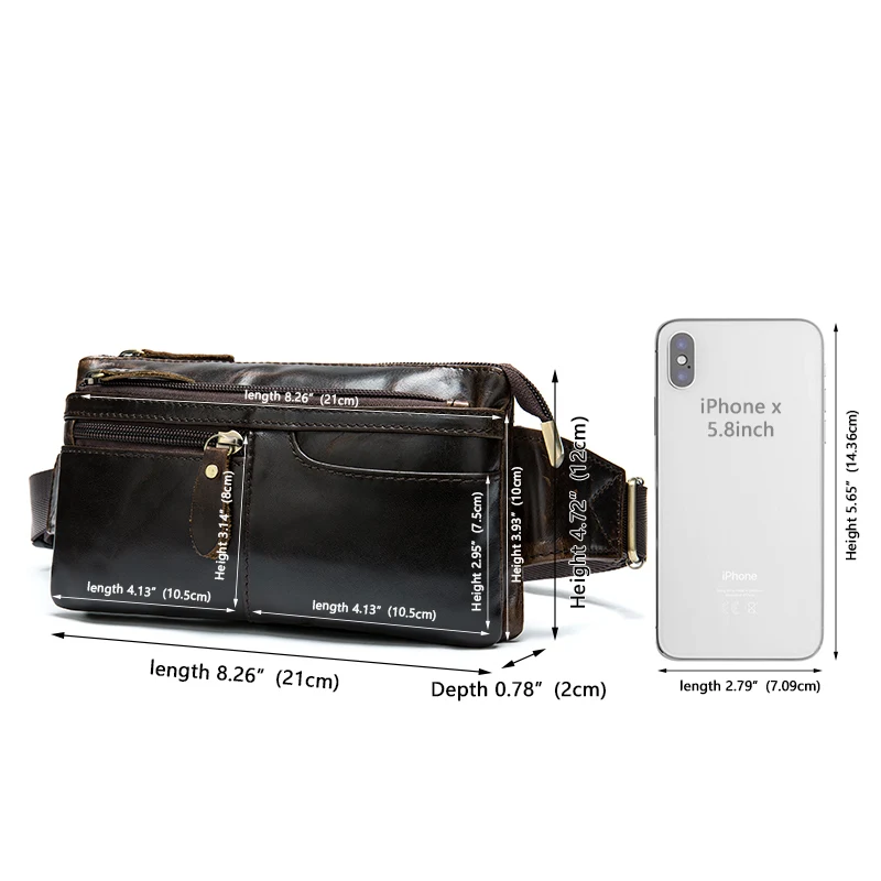 Сумка ремень WESTAL из натуральной кожи для мужчин забавная дорожная Сумочка