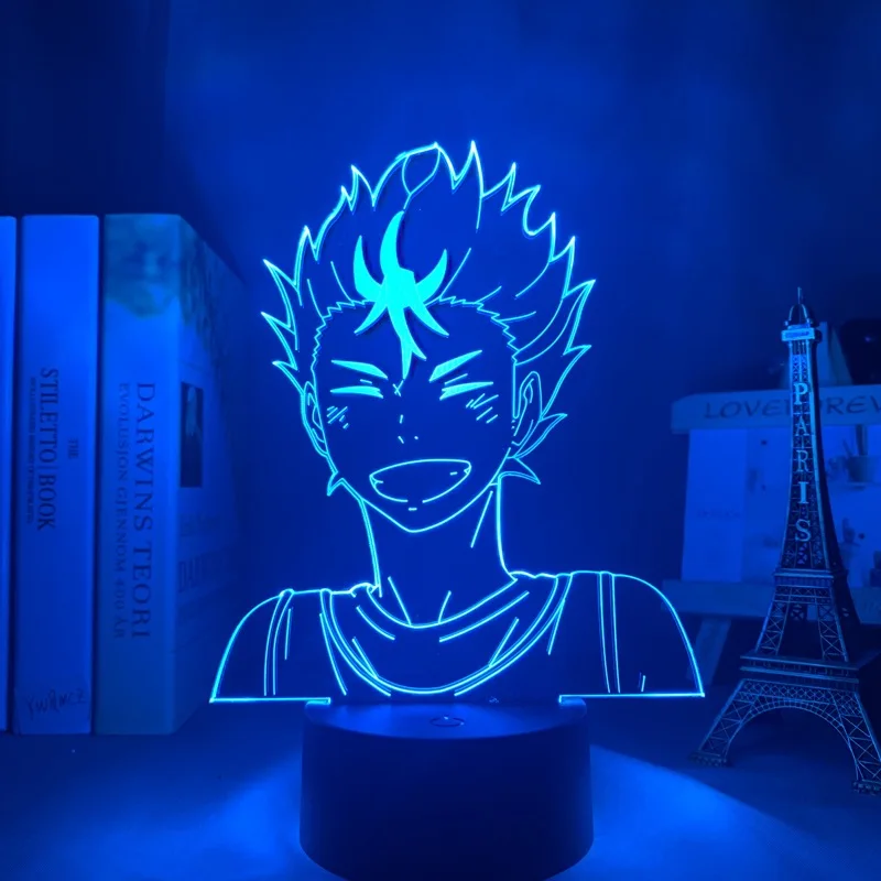 

Anime Night Light Haikyuu Yu Nishinoya for Bedroom Decor Nightlight Kids Child Birthday Gift Manga 3d Lamp Nishinoya Haikyu