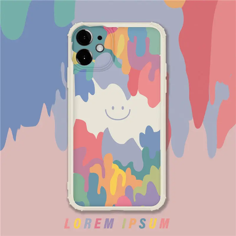 

Ins oil painting daisy Apple 11/12pro mobile phone case iPhoneX/xr/xsmax Apple 6s/7/8plus