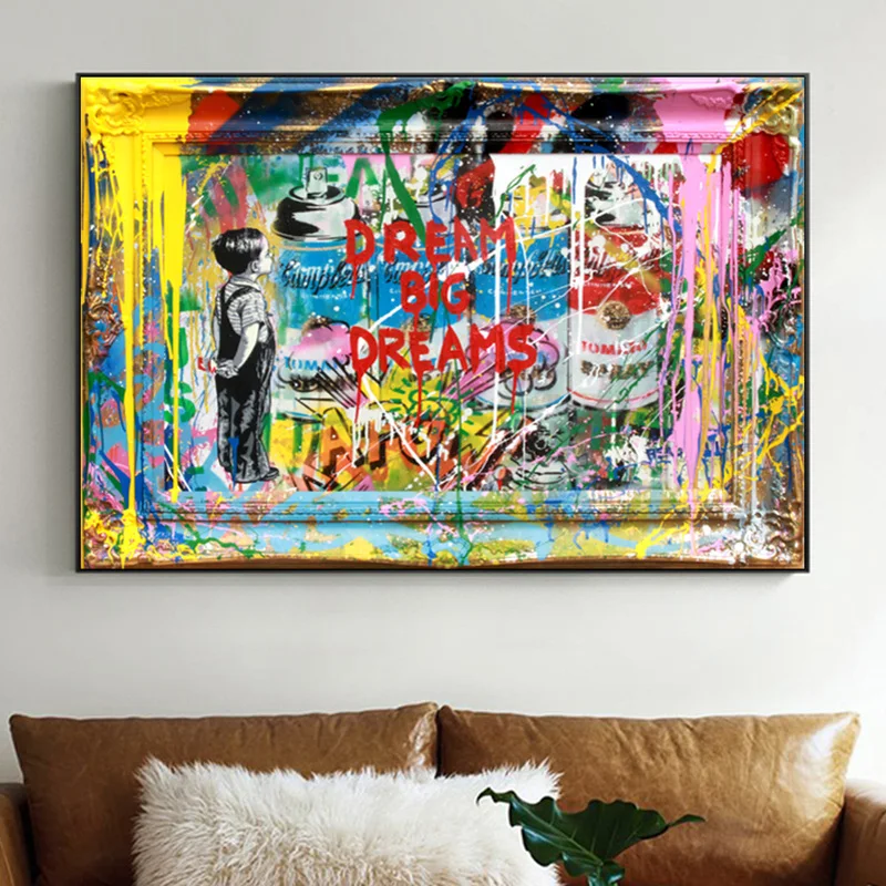 

Abstract Life Quotes "Life Is Beautiful" Graffiti Wall Art Posters And Prints Canvas Painting On Wall Pictures For Living Room