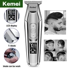 Kemei профессиональная электрическая машинка для стрижки волос, триммер для мужчин, с LCD интеллектуальным светодиодным дисплеем, парикмахерская машина, клипер, бритва, триммер для бороды 5