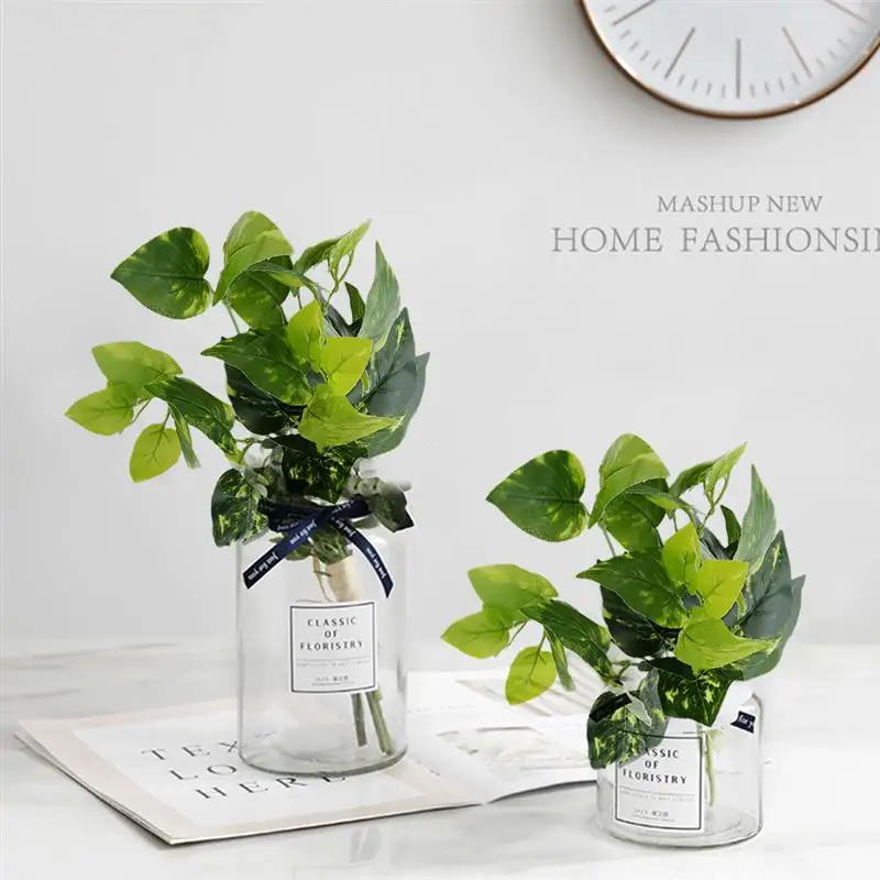 Искусственные растения для дома и улицы листья цветов украшения офиса сада