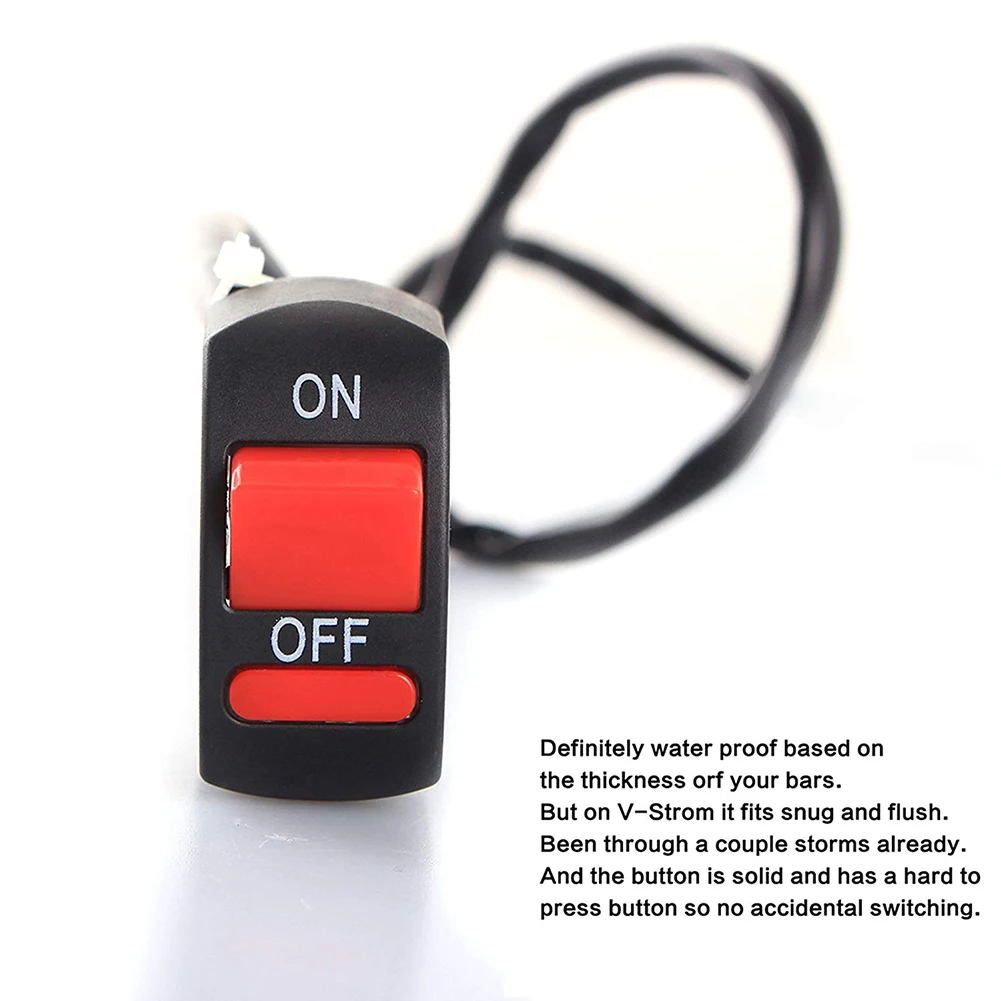 Универсальный светодиодный выключатель для мотоцикла 12 В светильник на руль