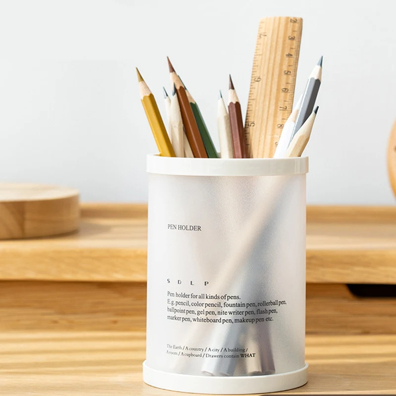 

Cylindrical Detachable Desktop Pen Holder Organizer Office Accessories Pencil Stand Storage Case Box Stationery Teacher Gifts