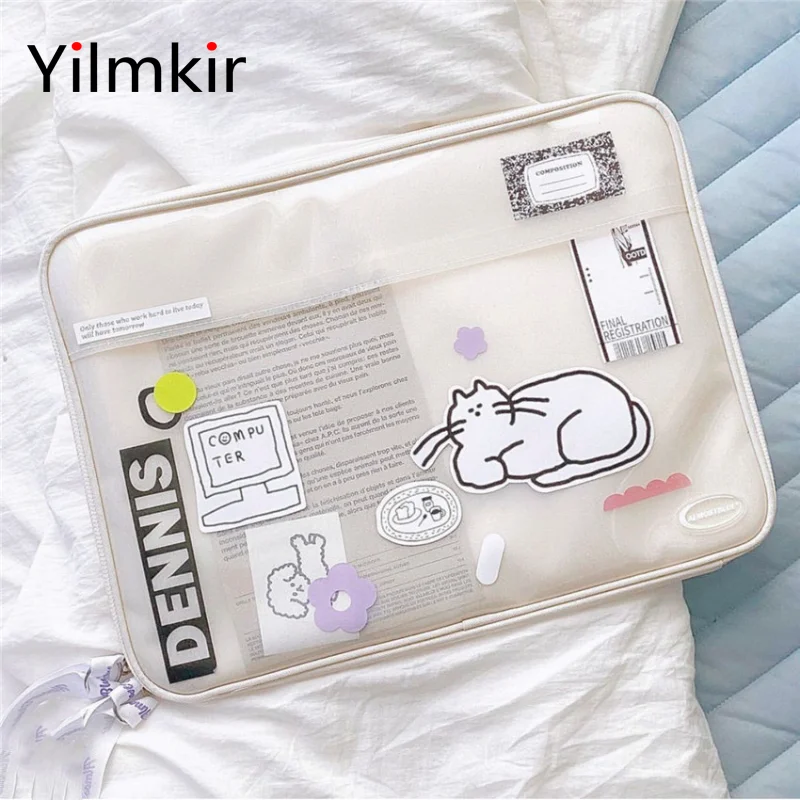 

Женская сумка для ноутбука подходит для Huawei MacBook Air Ipad Pro Xiaomi Lenovo Tablet PC, сумка для хранения 11 13 15 дюймов, чехол для компьютера