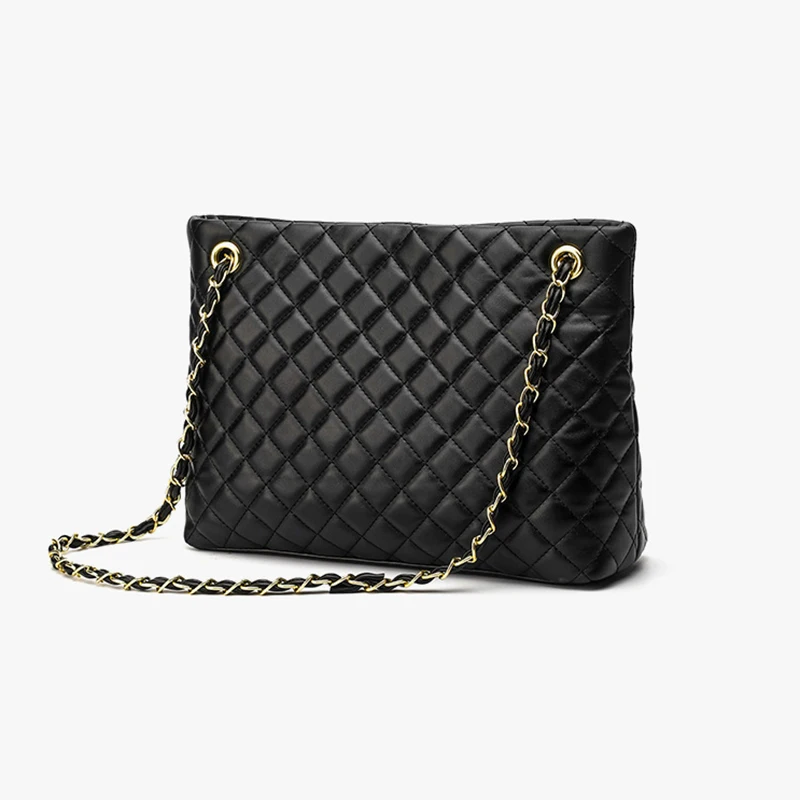 

Female Bag 2021 New European and American Fashion Rhombic Chain Large Bag Large Capacity One-shoulder Messenger Handbag