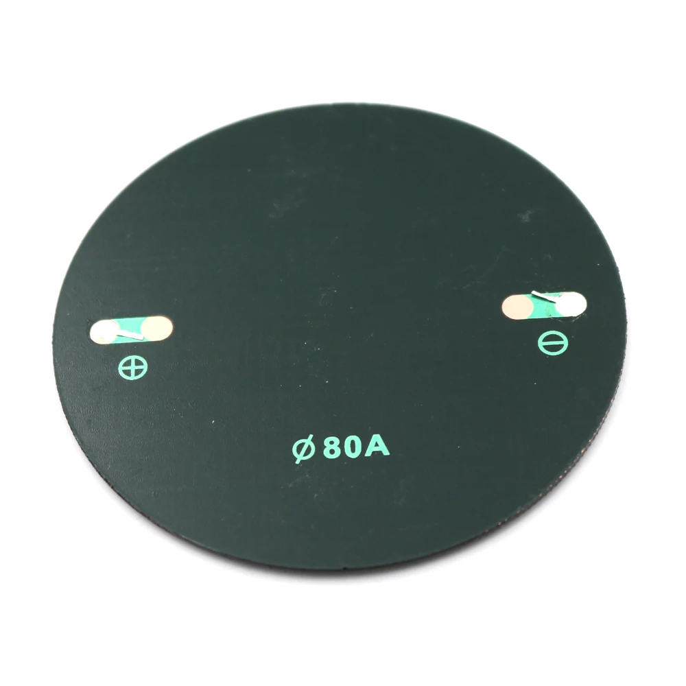 Solar Cell 6V 80mA 80MM Mini Polycrystalline Silicon Panel DIY Module Circle Round Power Epoxy Board | Электроника