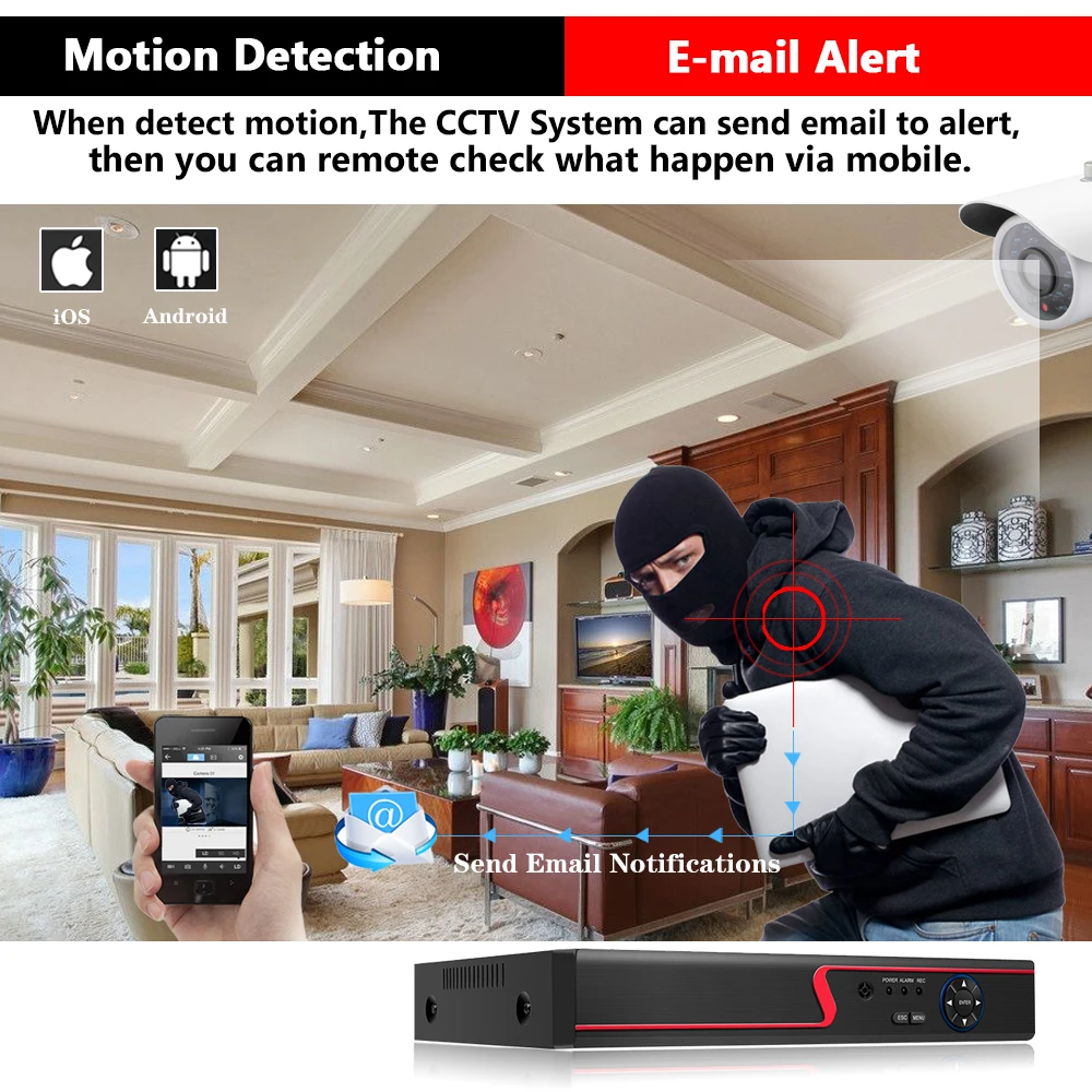 6 в 1 5MP AHD DVR NVR XVR CCTV 4Ch 8Ch 1080P 4MP 5MP гибридная камера безопасности DVR рекордер Onvif RS485 Coxal управление P2P Облако