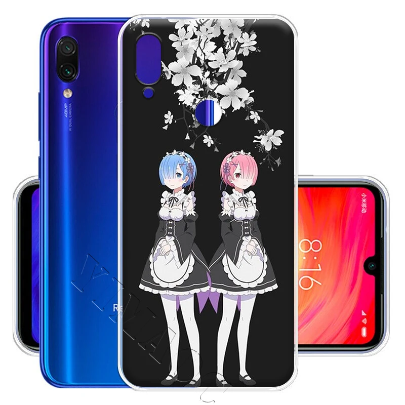 Чехол YIMAOC аниме Re Zero Rem для телефона Xiaomi Redmi Note 8 8A 7 6 5 5A Pro 4X 4A Prime Plus | Мобильные