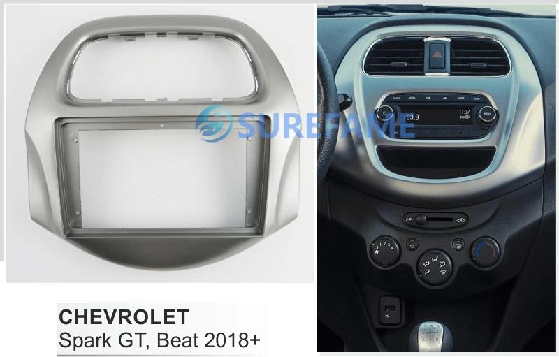 9-дюймовая Автомобильная панель Fascia Для CHEVROLET Spark GT Beat 2018 + комплект приборной
