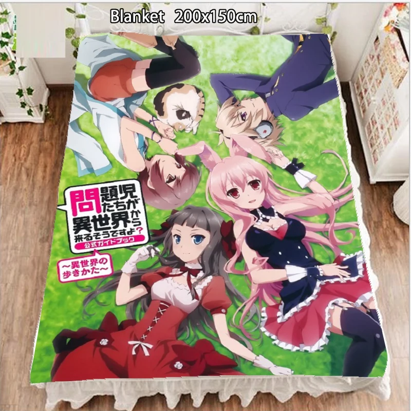 Аниме Флисовое одеяло и покрывала проблема дети приходят из другого мира Sakamaki