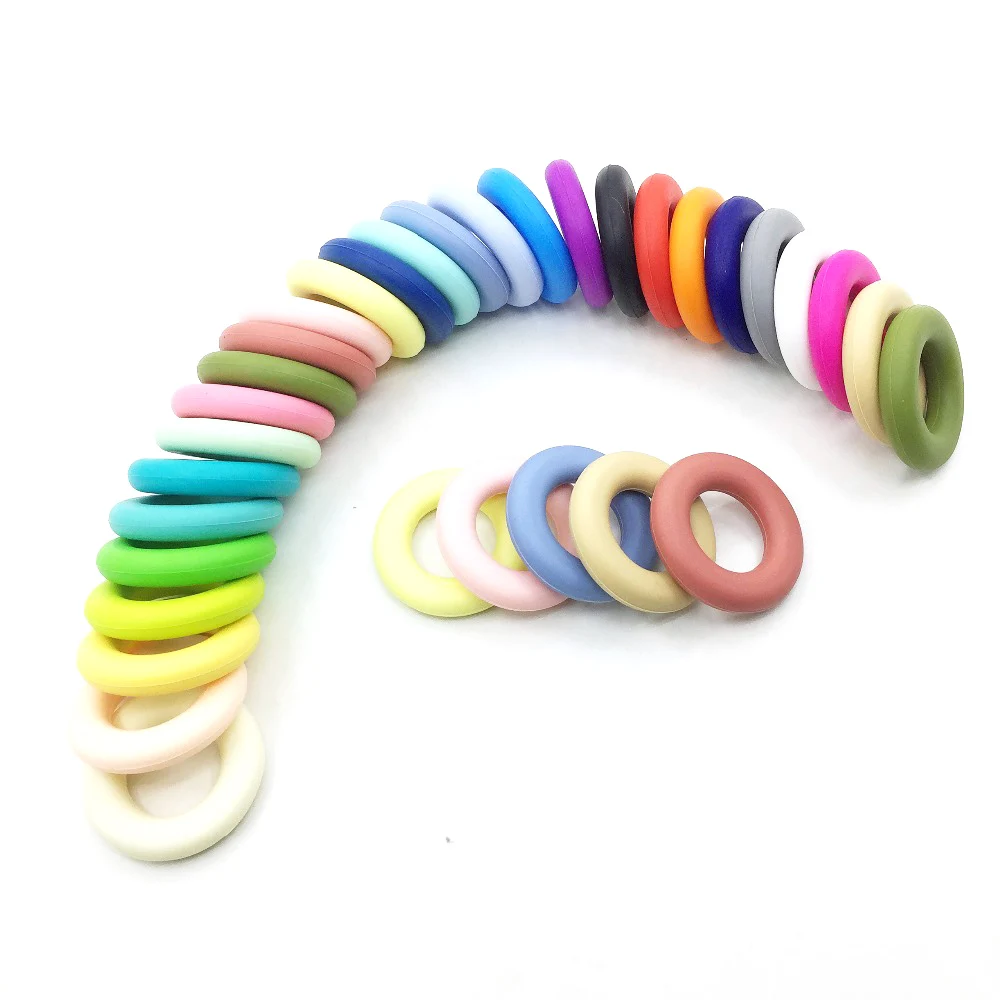 10 шт./лот милый пончик свободные силиконовые бусины для силиконовых игрушек