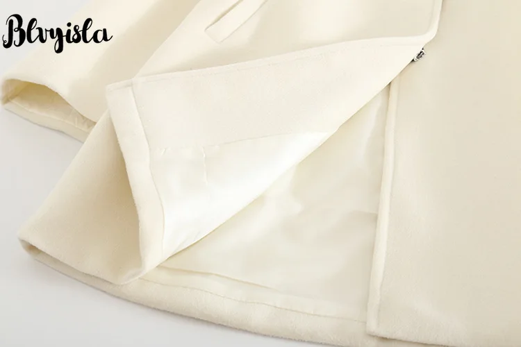 

Blvyisla Retro Chinese Embroidery Plush Single-Breasted Woolen Jackets Coat Women Sweet Chic Winter Slim Outwear Tops
