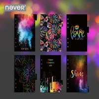 never starry sky cute a6 planner index pages 6 holes loose leaf dividers bookmarks for filofax dokibook notebook school supplies